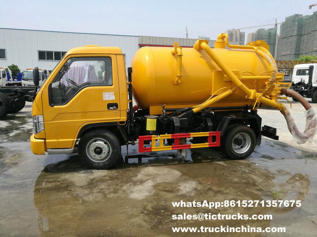  Forton Forland 3000 liter Capacity Sewage Vacuum Suction tank Truck RHD /LHD