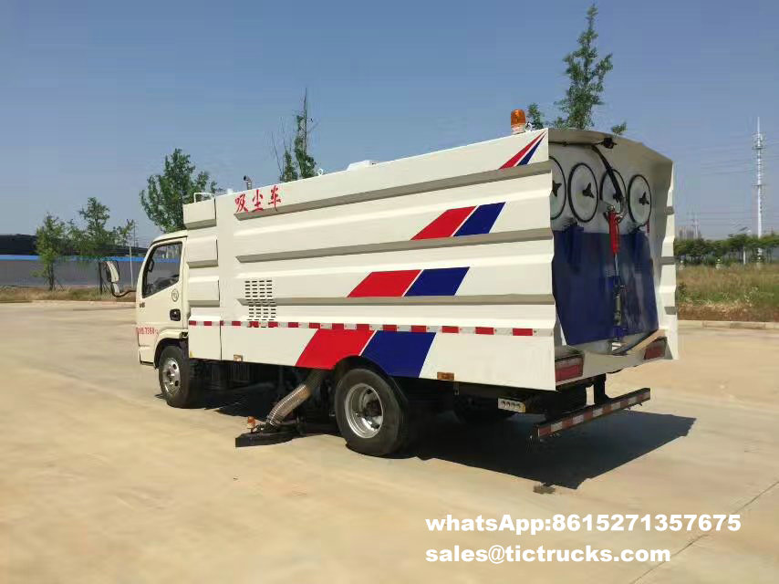 4CBM Vacuum Road Dust Suction Truck, vacuum sweeper