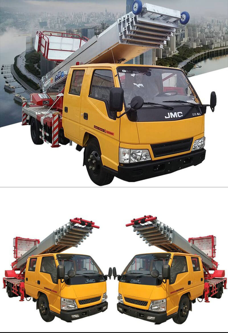 Truck Mounted Telescopic Ladder Truck 2