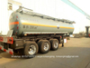 Acetic Acid Tanker Semi Trailer 3 Axles For Transport Acetic Acid 5%, Glacial Acetic Acid 50%
