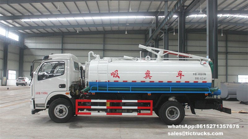 Cesspool Emptying Truck Tank volume 6000L Unit Price: USD 16100.00 - 18100.00 / Set