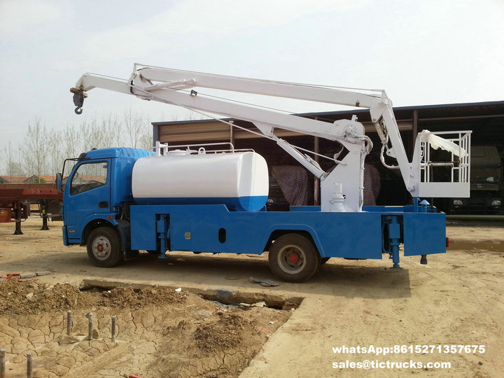 Aerial platform truck -28m-with-water tank
