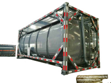  20ft Hydrochloric acid, Sodium hypochlorite Tank Containers with pipe bottom loading