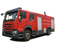 HOWO Foam Fire Truck 4 X 4 Off Road All Wheel Drive with 6500Liters - 8000L Water Foam Tank