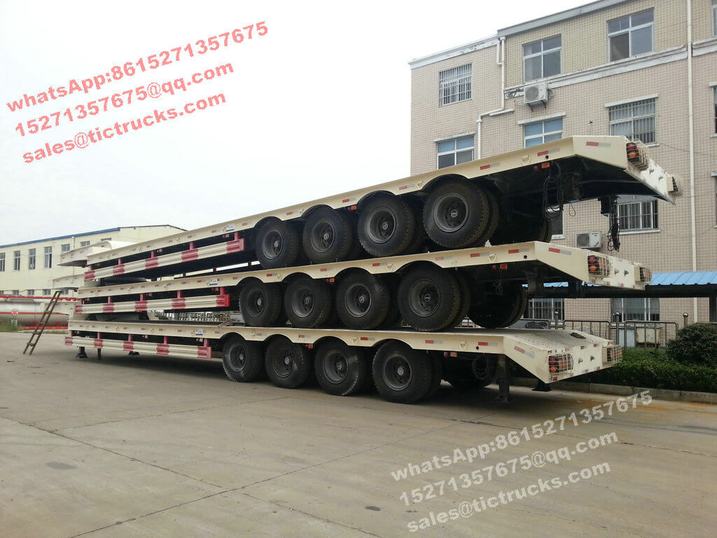 4 axles lowbed 85ton Stepframe Low Loaders export