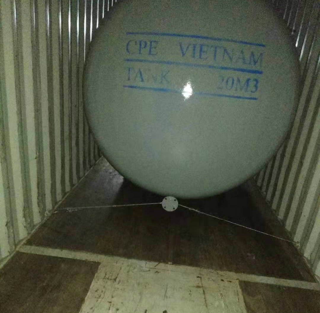 20m3 Concentrated Sulfuric Acid Carbon Steel Storage Tank expor to CPE VIETNAM