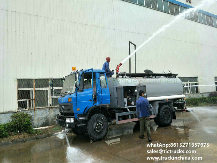 Fire fighting water tank lorry truck 7200L,1600Gallon