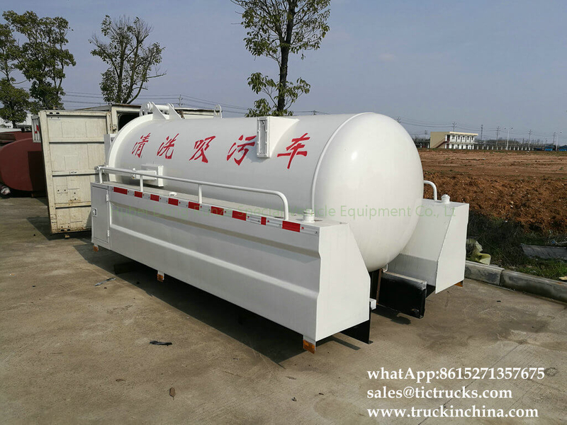 Sewer Jetting Truck Septic Tank with jetting water tank body 