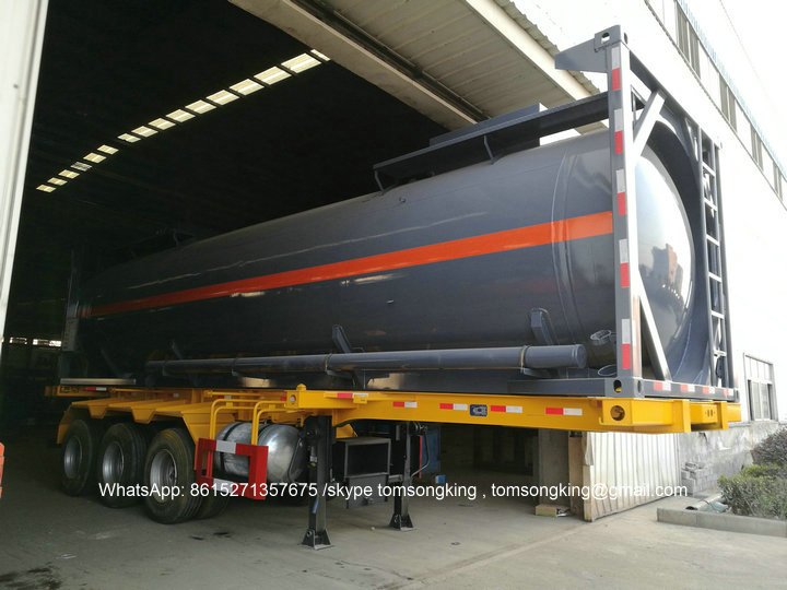  30Ft ISO Tank Container For Transport Acetic Acid , Allyl Alcohol,Glacial Acetic Acid , Acrylic Acid / Propenoic Acid