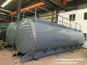 Sodium hypochlorite Tank body Carbon steel inner lined 16mm PE 25500L round shape