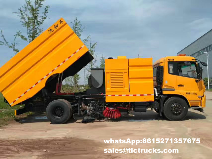 Dongfeng kingrun vacuum road sweeper