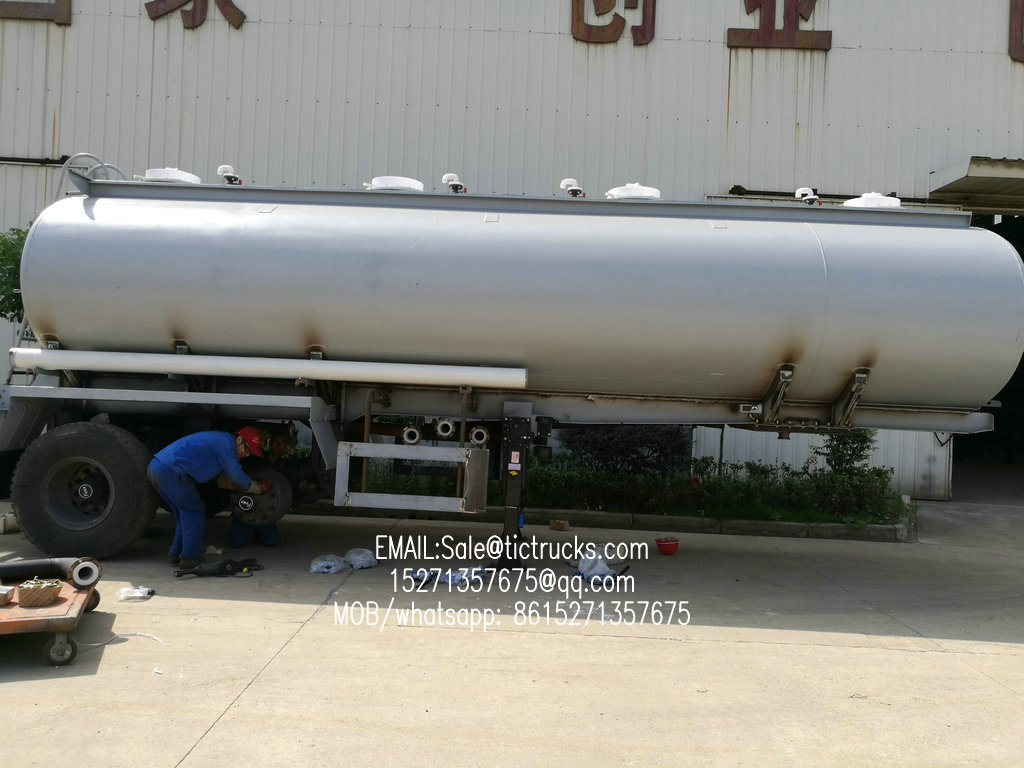Hydrochloric acid tank semitrailer 2axles 19900Liters,22400liters,23800liters