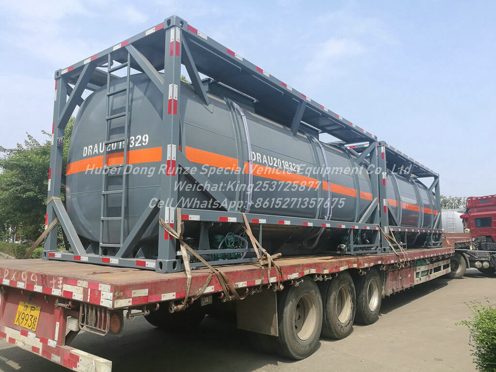 ISO 20ft NaCLO acid-20000L- Tank Container Lined PE