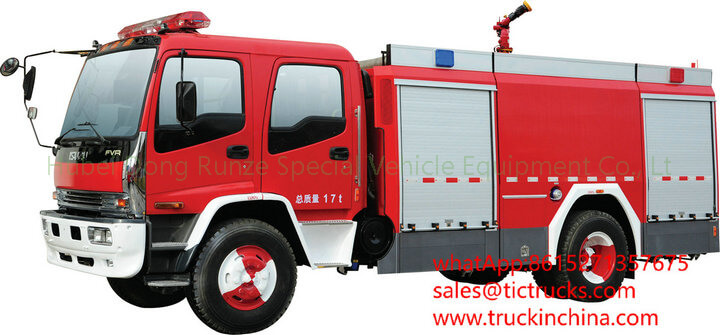 ISUZU fire fighting truck-08cbm-water-foam-fire-truck