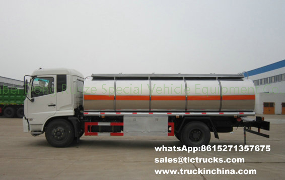 Dongfeng 4x2 Stainless Steel Ammonium Nitrate Solution Transport vehicle 50mm PUF Insulated