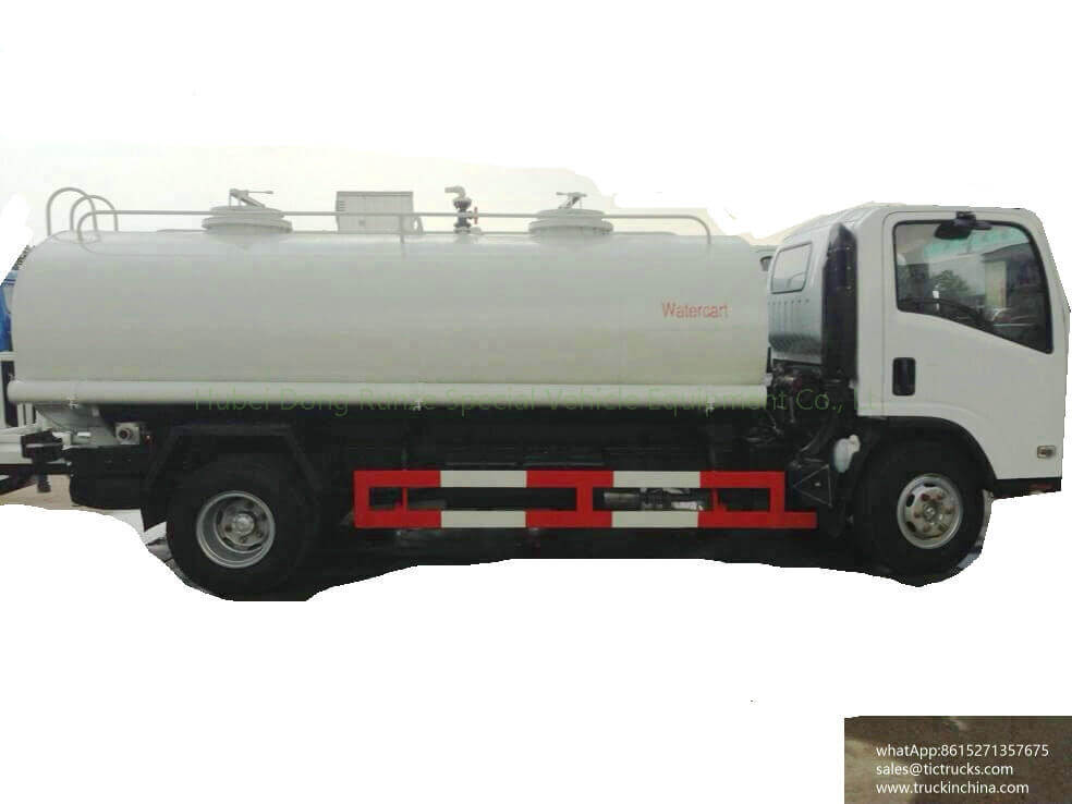 ISUZU 700P 4x2 9000L-10000L water tank truck watercart for sale