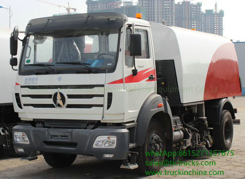 Beiben 8 CBM road sweeper truck water tank 1750 L