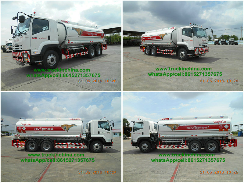 DRZ5250GYYQ ISUZU 6x4 FVZ Refuelling Oil Tank Truck Capacity 22000L for sale