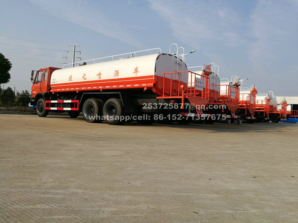 Dongfeng 6X4 Water Truck for Sale 20 Tons Sprinkler Truck