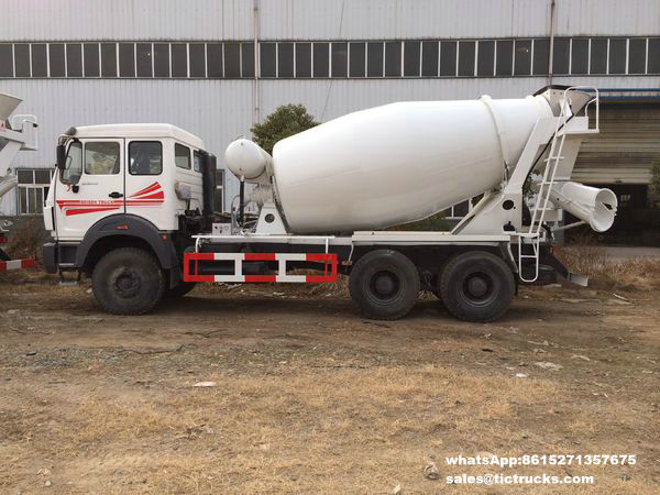 Beiben 2534 Mixer trucks 10 wheels 12cbm 6x4 for export