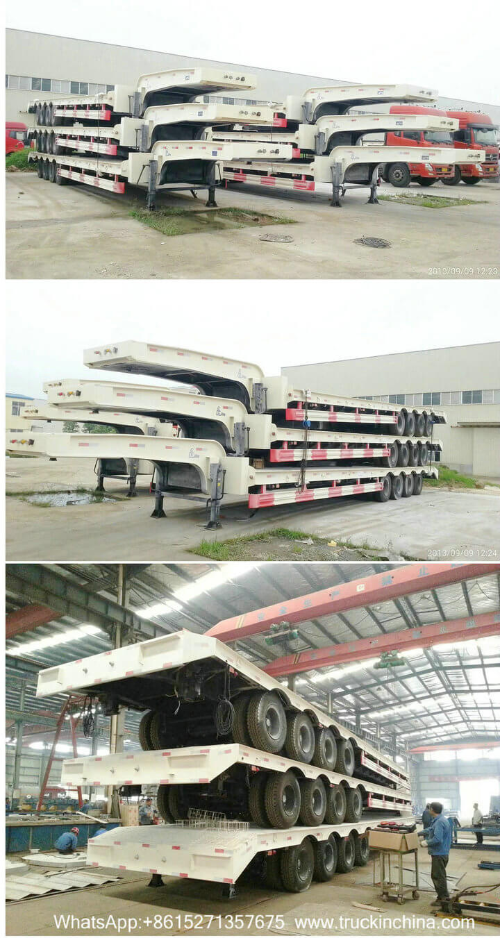 China Lowboy Trailer, 4 Axles Trailer_ 1