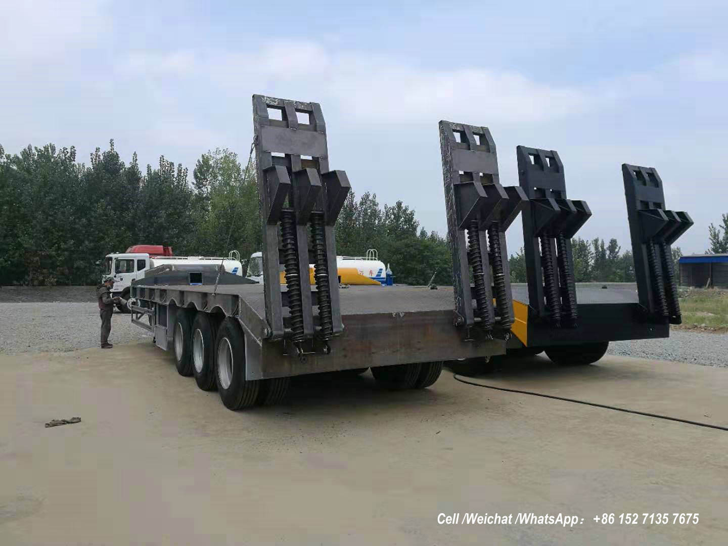 Low Bed Trailer 60 Tons BPW -00-Container truck