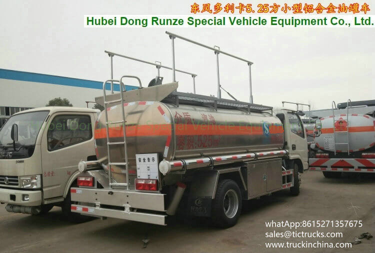 5250 Liters aluminium alloy petrol Refuel vehicle 