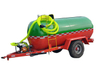 5000 Liters Small Water / Fule Tanker Stainless Steel Trailers