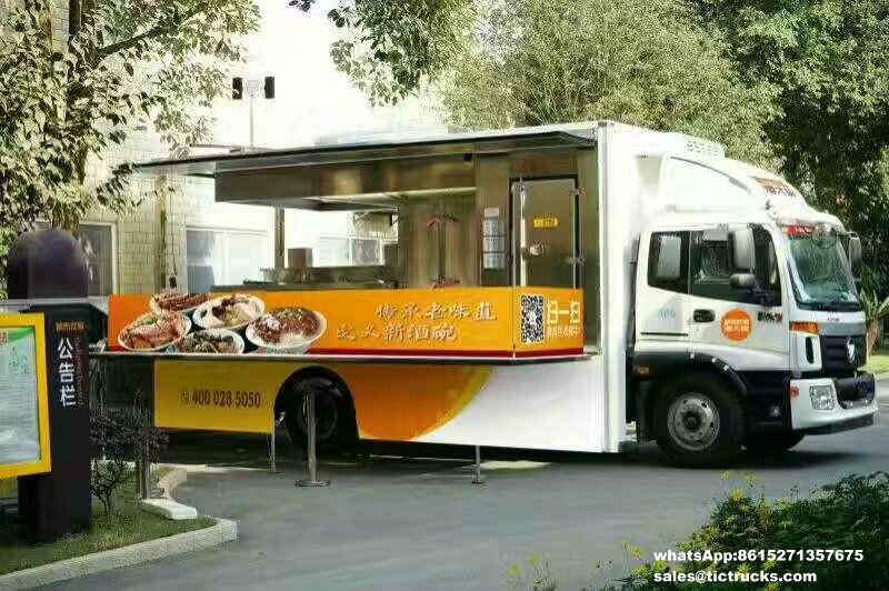 Customized trucks - Foton food Van