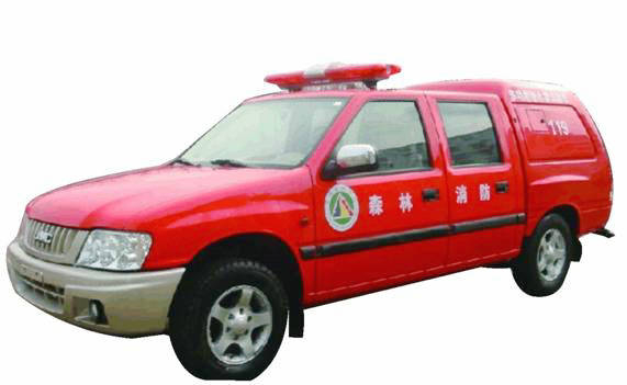 JMC Pickup Fire Truck 4x4 All Wheel Drive Euro 5 With Water Mist Fire Engine