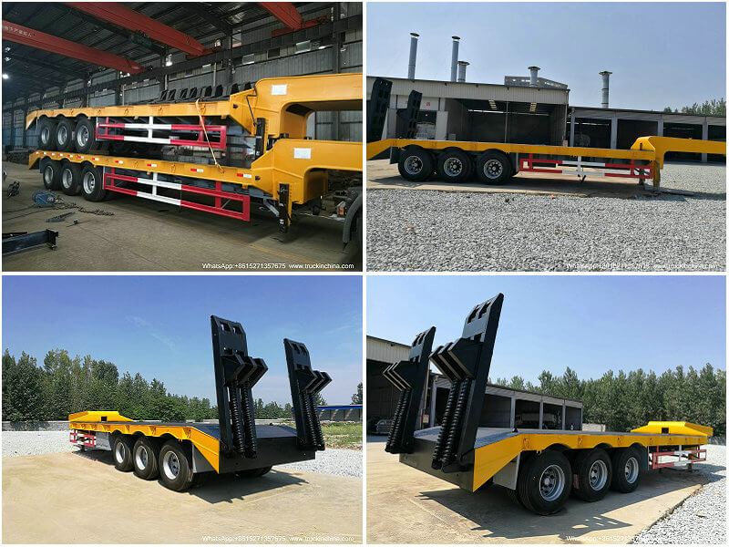 lowbed trailer-6 3 Axle Low Bed Semi Trailer