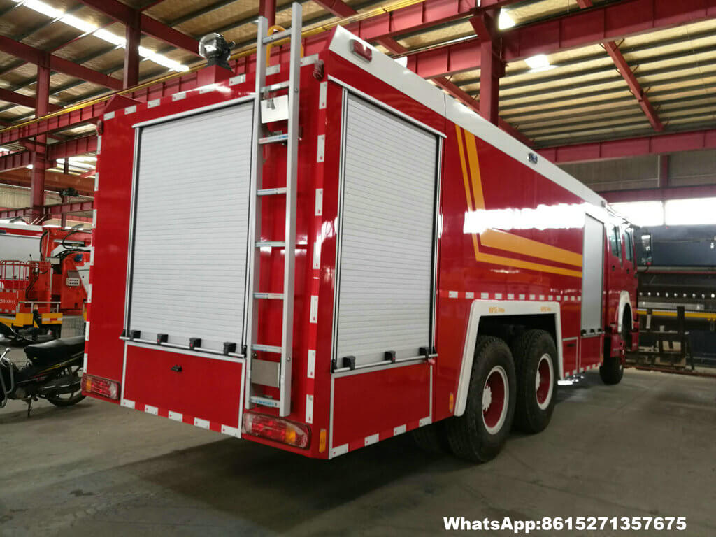 Sino HOWO 6x4 heavy foam fire truck specifications