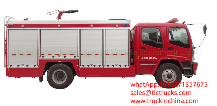 ISUZU fire fighting truck-10cbm-water-foam-fire-truck