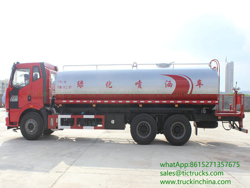FAW J6 water tank truck 15000L-20000L