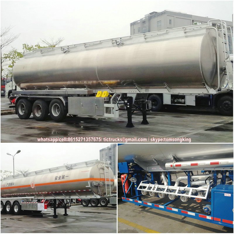 Aluminum Tanker Trailer Features drawing