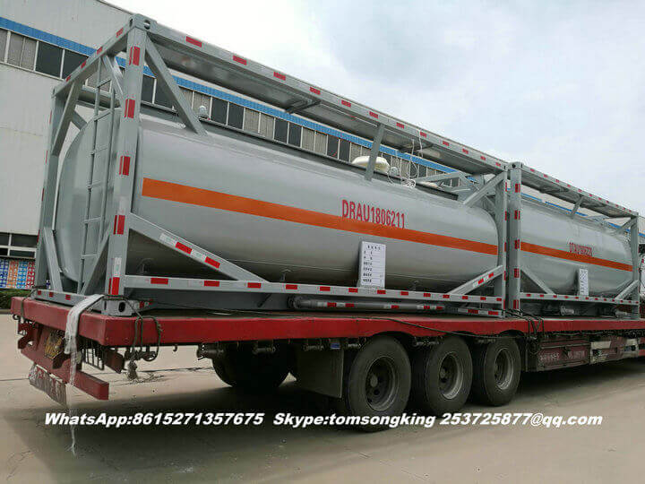 2units 20ft ISO tank containers Steel Lined LDPE for Hydrochloric Acid export vietnam