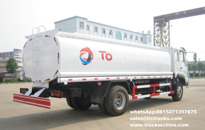 SINOTRUK 4X2 15000L aluminium refueling vehicle