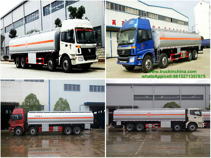 DRZ5312GYYB Foton 8x4 Oil Fuel Tanker Truck Capacity 30000L for sale