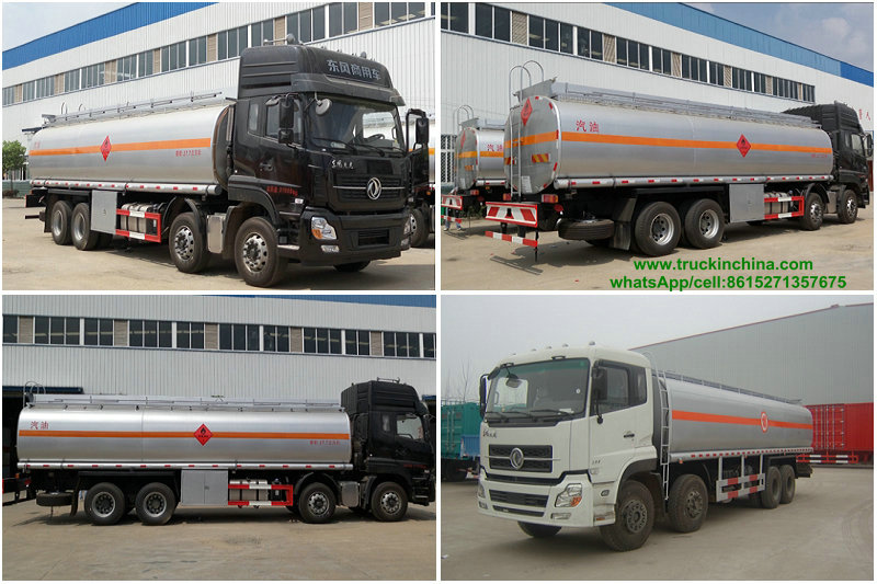 DRZ5311GYYD Dongfeng Tianlong 8x4 Oil Transport Truck Capacity 35000L