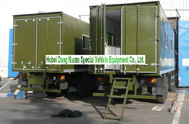  Dong Run Offroad Military All Terrain 6x6 Ambulance Mobile Clinic Vehicle 