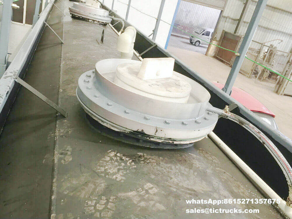  Hydrochloric acid Tank body Carbon steel inner lined 16mm PE 15000L round shape