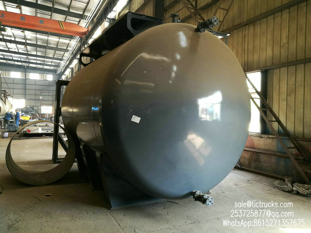 Hydrochloric acid steel lined PE storage tank-25KL-100KL horizontal