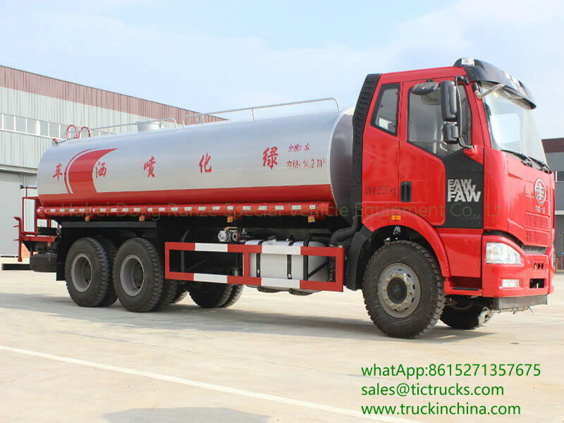 FAW J6 water tank truck 15000L-20000L