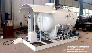 5000Liters LPG Gas Skid Filling Station with Mobile Refilling LPG Scales for LPG Bottle 