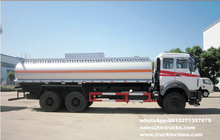 Beiben 2527 gasoline delivery vehicles 6x4 22000L 