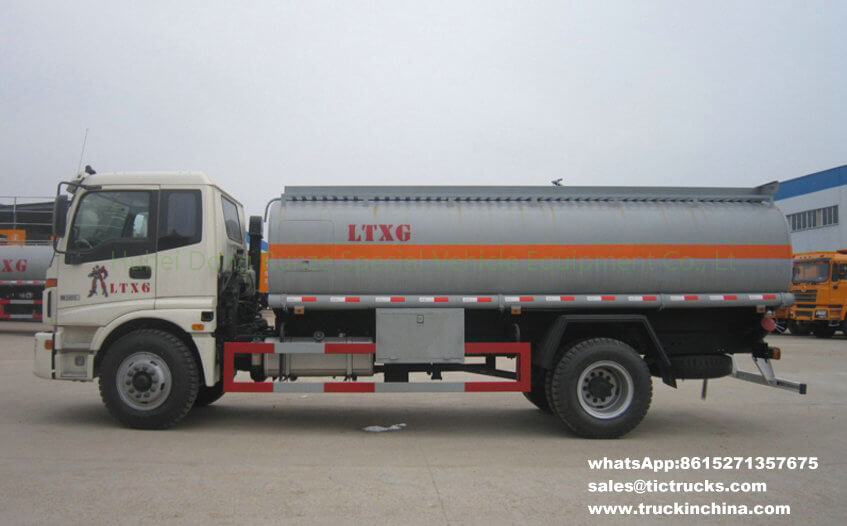 FOTON 4X2 refuelling truck Aluminium refueling vehicle 12700L