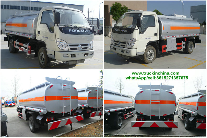 DRZ5073GYYB Mini Forland Fuel Tanker Truck 4x2 Oil Tanker Truck Capacity 6000L for sale