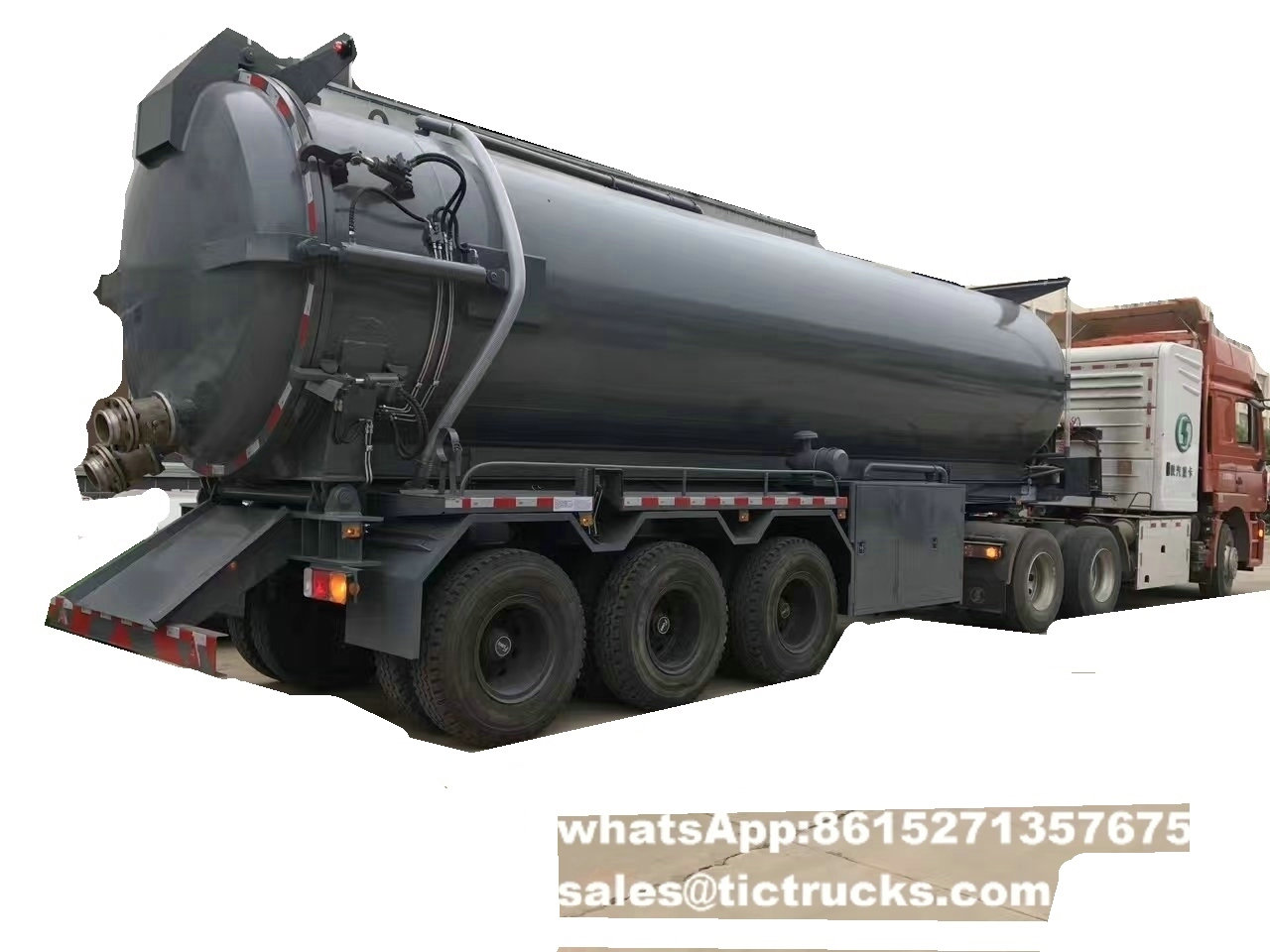  3 axle 30CBM vacuum tanker trailer Features