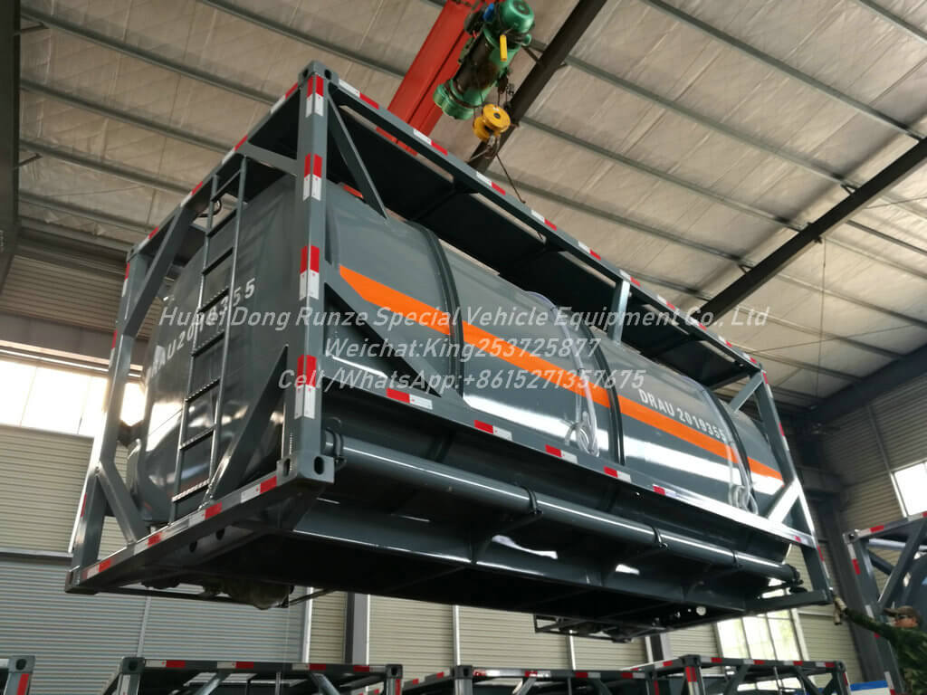 Hydrochloric-Acid-ISO Tank-16KL- Container Lined LDPE