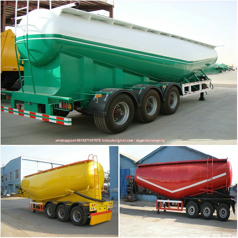 3 axle bulk cement trailer Features 40000 liters/70000 liters